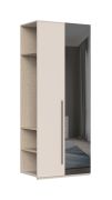 Anbaumodul für Kleiderschrank / Drehtürenschrank Neiafu, Farbe: Kaschmir, Maße: 224 x 90 x 56