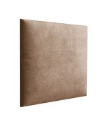 Polsterpaneele, 10er Set, Farbe: Braun, Bezug: Velour, Maße: 30 x 30 cm