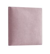 Polsterpaneele, 10er Set, Farbe: Rosa, Bezug: Velour, Maße: 38 x 40 cm