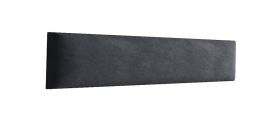 Polsterpaneele, 10er Set, Farbe: Schwarz, Bezug: Velour, Maße: 80 x 15 cm