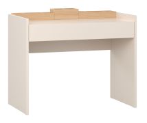 Schminktisch | inkl. Praktische Organizer für Makeup | Farbe: Beige | Soft-Close-Funktion | 1 Schublade | Maße: 100 x 50 x 83,5 cm | für Schlafzimmer