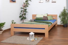 Doppelbett "Easy Premium Line" K6, 180 x 200 cm Buche Vollholz massiv Natur
