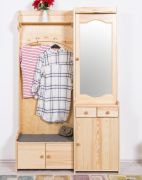 Garderobe Kiefer massiv Vollholz natur 28A - 200 x 125 x 41 cm (H x B x T)