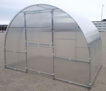 Gewächshaus 33 HKP 6 mm, Grundfläche 24 m² - Abmessungen: 800 x 300 cm (L x B)
