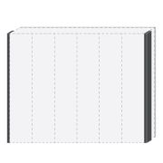 Seitlicher LED-Rahmen für Drehtürenschrank / Kleiderschrank Afega und Anbaumodule, 2er Set, Farbe: Weiß Hochglanz - Höhe: 226 cm