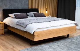 Einzelbett / Gästebett Ordino 01 Eiche massiv geölt - Liegefläche: 120 x 200 cm (B x L)