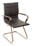 Schwingstuhl Marie, Farbe: Schwarz - 91x 51 x 53 cm (H x B x T)