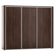 Schiebetürenschrank / Kleiderschrank Aitape 38, Farbe: Sonoma Eiche dunkel - Abmessungen: 188 x 250 x 60 cm (H x B x T)