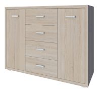 Kommode Kerowagi 12, Farbe: Sonoma Eiche - Abmessungen: 105 x 140 x 41 cm (H x B x T)
