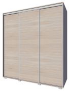Schiebetürenschrank / Kleiderschrank Rabaul 41, Farbe: Sonoma Eiche - Abmessungen: 210 x 160 x 60 cm (H x B x T)