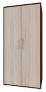 Drehtürenschrank / Kleiderschrank Curug 14, Farbe: Nuss / Ulme - Abmessungen: 188 x 90 x 50 cm (H x B x T)