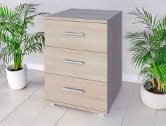 Kommode Garut 06, Farbe: Sonoma Eiche - Abmessungen: 53 x 50 x 50 cm (H x B x T)