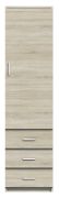 Schrank Pamulang 15, Farbe: Sonoma Eiche - Abmessungen: 200 x 52 x 40 cm (H x B x T)