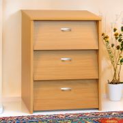 Schuhschrank Pamanukan 08, Farbe: Erle - Abmessungen: 78 x 60 x 35 cm (H x B x T)