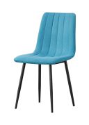 Stuhl Maridi 279, Farbe: Türkis - Abmessungen: 88 x 44 x 46 cm (H x B x T)