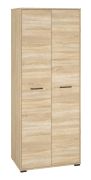 Kleiderschrank Vacaville 22, Farbe: Sonoma Eiche hell - Abmessungen: 200 x 80 x 51 cm (H x B x T), mit 2 Türen und 4 Fächern