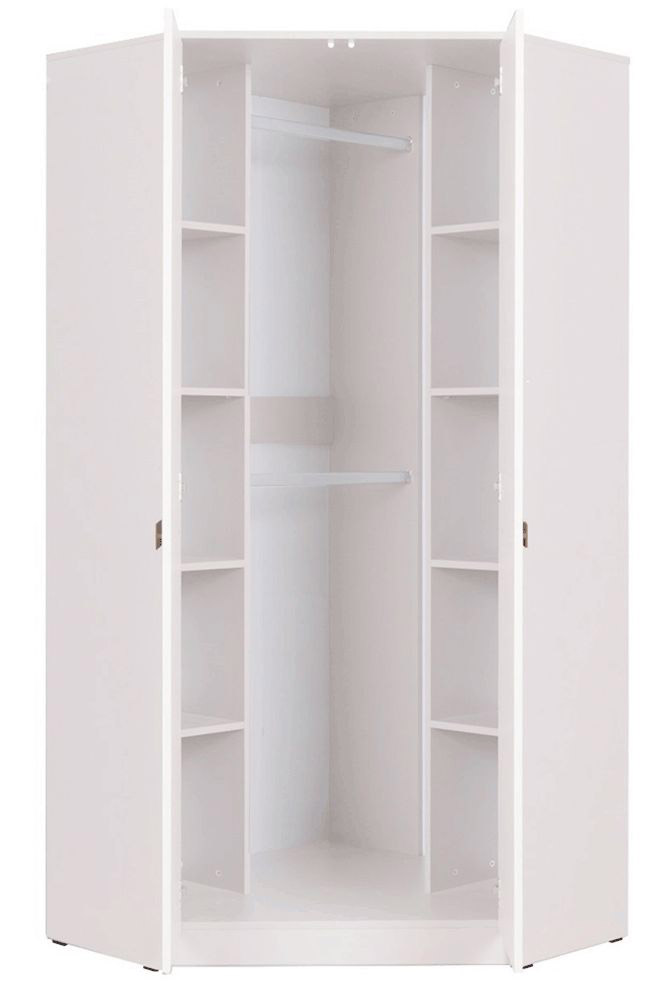 91 cm breiter Kleiderschrank mit 2 Türen | Farbe: Eiche