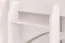 Stockbett für Erwachsene "Easy Premium Line" K17/h inkl. Liegeplatz und 2 Abdeckblenden, 90 x 200 cm (B x L) Buche Vollholz massiv weiß lackiert, teilbar
