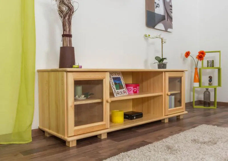 TV-Kommode Massivholz Farbe: Natur 55x156x47 cm  Abbildung
