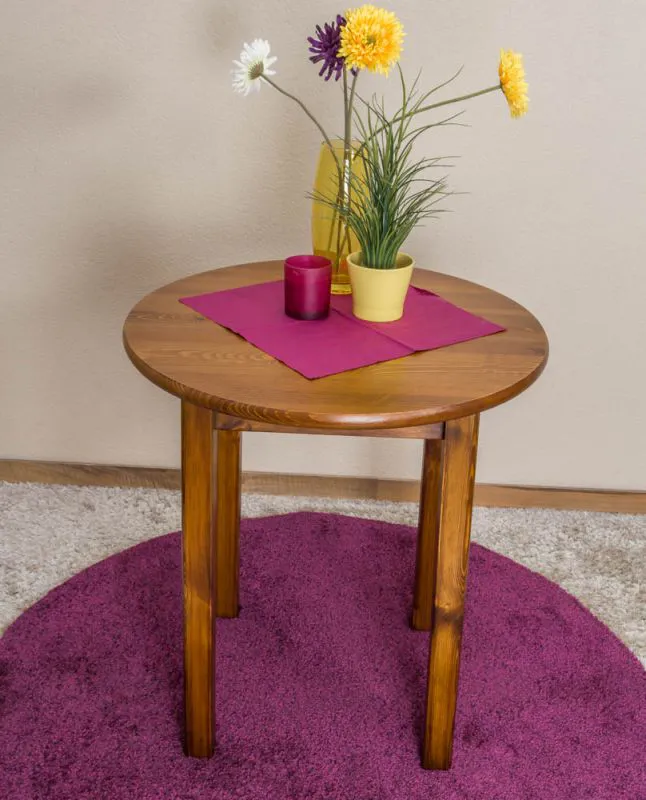 Runder Tisch Kiefernholz