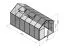 Gewächshaus - Glashaus Grünkohl L10, gehärtetes Glas 4 mm, Grundfläche: 9,50 m² - Abmessungen: 430 x 220 cm (L x B)