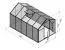 Gewächshaus - Glashaus Rucola L8, Wände: 4 mm gehärtetes Glas, Dach: 6 mm HKP mehrwandig, Grundfläche: 7,90 m² - Abmessungen: 360 x 220 cm (L x B)