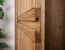 Moderner Kleiderschrank mit Soft Close System Fazenda 01, Oberfläche geölt / gewachst, Dunkelbraun, Eiche teilmassiv, Maße: 222 x 104 x 61 cm