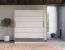 Schiebetürenschrank / Kleiderschrank Sidonia 09, Farbe: Eiche weiß / Anthrazit - Abmessungen: 220 x 200 x 62 cm (H x B x T)