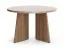 Couchtisch | runder Tisch | 75 x 75 x 47 cm | Beistelltisch | kleiner Wohnzimmertisch | Farbe Nuss | ABS-Kanten | Belladere 07