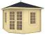 Gartenhaus Stuhleck 01 inkl. Fußboden - 40 mm Blockbohlenhaus, Grundfläche: 7,3 m², Zeltdach
