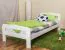 Kinderbett 120 x 200 cm | Massivholz: Kiefer | Natur Lackiert | inkl. Rollrost Abbildung