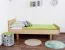 Bettrahmen für Kinder / Kinderbett 90 x 200 cm | Massivholz: Buche | Natur Lackiert Abbildung