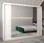 Schiebetürenschrank / Kleiderschrank Bisaurin 6C mit Spiegel, Farbe: Weiß matt - Abmessungen: 200 x 250 x 62 cm ( H x B x T)