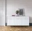 Kommode mit genügend Stauraum Worthing 25, Farbe: Weiß / Gold - Abmessungen: 83 x 154 x 39 cm (H x B x T)