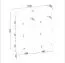Vitrine mit eleganten Design Chelmsford 06, Farbe: Schwarz / Eiche - Abmessungen: 126 x 104 x 39 cm (H x B x T), mit Push-to-open Funktion
