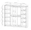 Kleiderschrank | Farbe: Eiche Dunin | 2 Spiegeltüren | inkl. LED-Beleuchtung | 223 x 60 x 210 cm | 2 Kleiderstangen | Soft-Close Funktion | 4 Fächer | 10 Fächer