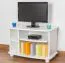 TV-Lowboard Landhausstil Massivholz Farbe: Weiß 50x77x40 cm Abbildung