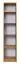Bücherregal Valbom 02, Farbe: Eiche Riviera / Weiß / Grafit - Abmessungen: 180 x 40 x 35 cm (H x B x T)
