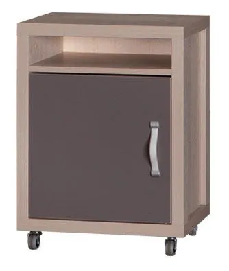 Jugendzimmer - Rollcontainer Tobias 10, Farbe: Braun / Grau - 60 x 40 x 40 cm (H x B x T)