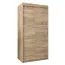 Schiebetürenschrank / Kleiderschrank Jan 01A, Farbe: Eiche Sonoma - Abmessungen: 200 x 100 x 62 cm ( H x B x T)