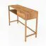 Schminktisch / Schreibtisch Wellsford 49 Wildeiche massiv geölt - Abmessungen: 80 x 120 x 46 cm (H x B x T)