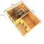 Saunahaus "Anni 5" SET B mit Ofen 9 kW, Farbe: Terragrau - 509 x 369 cm (B x T), Grundfläche: 19 m²