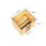 Sauna "Sjur" SET mit bronzierter Tür - Farbe: Natur, Ofen externe Steuerung easy 9 kW - 195 x 169 x 187 cm (B x T x H)