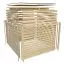 Saunahaus "Terning" SET, Farbe: Natur, mit Ofen 9 kW - 276 x 276 cm (B x T), Grundfläche: 7,6 m²