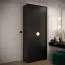 Kleiderschrank mit 6 Fächer Beskiden 04, Farbe: Schwarz - Abmessungen: 236,5 x 100 x 47 cm (H x B x T)