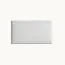 Wandpaneel im eleganten Stil Farbe: Weiß - Abmessungen: 42 x 84 x 4 cm (H x B x T)