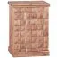 Einzigartiger Barschrank aus Akazie Massivholz, Farbe: Akazie - Abmessungen: 91 x 64 x 50 cm (H x B x T), mit ausergewöhnlichem Kachelmuster