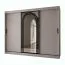 Schiebetürenschrank | Kaschmir | 10 Fächer | 2 Kleiderstangen | 250 x 62 x 200 cm | Kleiderschrank | Spiegeltür | hochwertig Verarbeitet | modernes Design