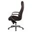 Schreibtischstuhl mit hoher Rückenlehne Apolo 69, Farbe: Braun / Chrom, ergonomisch angeordnete Bedienelemente