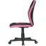 Bequemer Jugenddrehstuhl Apolo 96, Farbe: Pink / Schwarz, mit hoher Rückenlehne